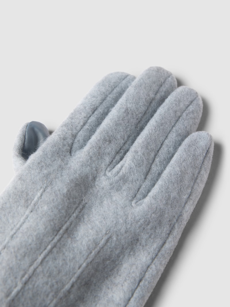 Handschuhe mit Touchscreen-Funktion in hellgrau