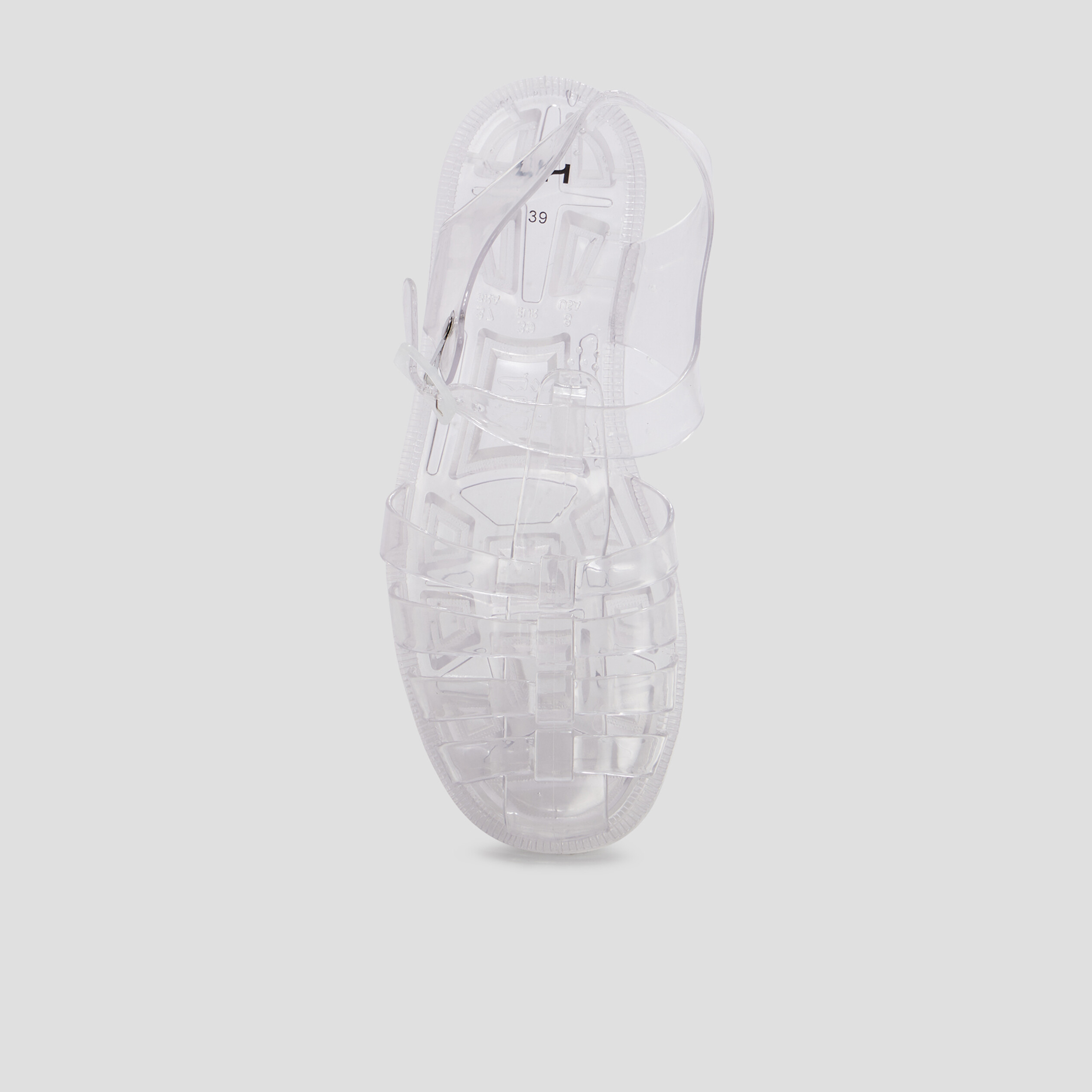 Sandales de plage transparentes multicolore femme | La Halle