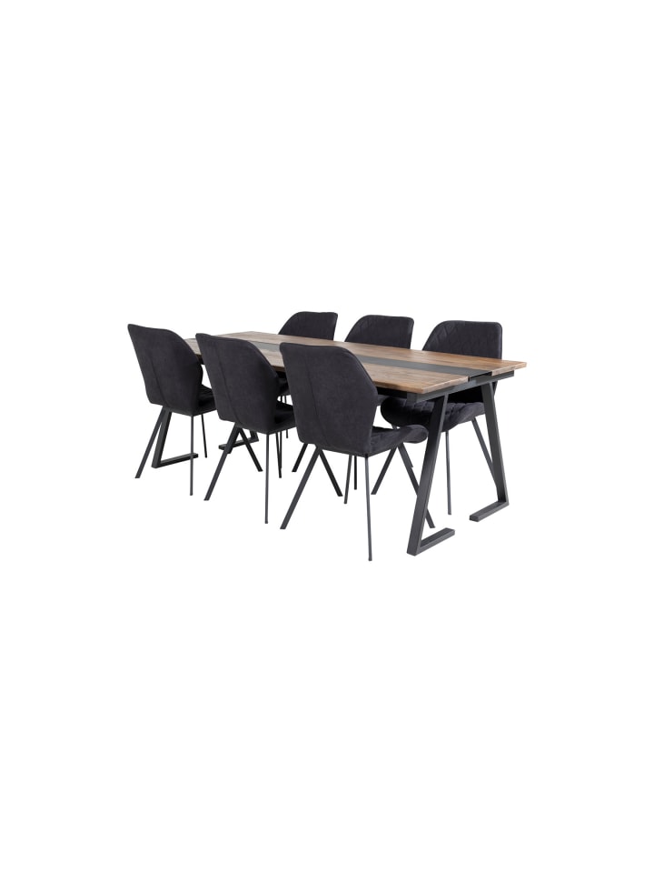 ebuy24 Essgruppe Jakarta 12 Schwarz 90 x 200 cm günstig kaufen onesize