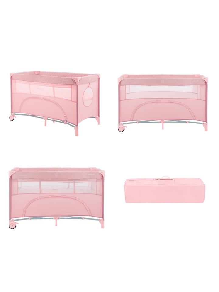 Kikkaboo Reisebett Nighty Night in rosa günstig kaufen 60x120 cm