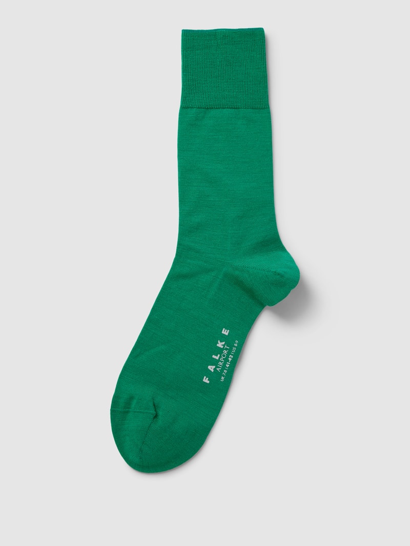 Socken mit elastischem Rippenbündchen Modell 'AIRPORT' in smaragdgrün
