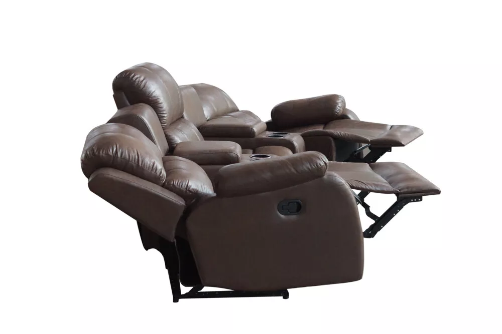Happy Home Happy Home Home-Cinema 3-Sitzer Polstergarnitur braun