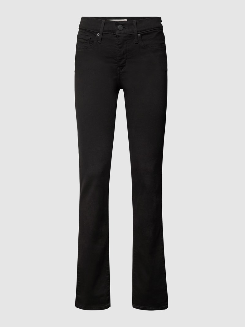 Straight Fit Jeans mit Stretch-Anteil Modell '314' - Water<Less™ in schwarz