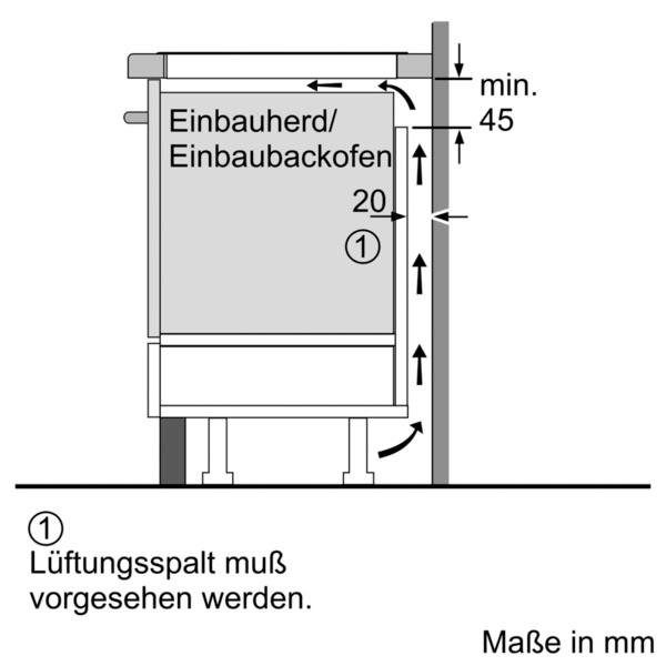 SIEMENS Induktions Herd-Set EQ521WA0V, mit Teleskopauszug nachrüstbar, PowerBoost