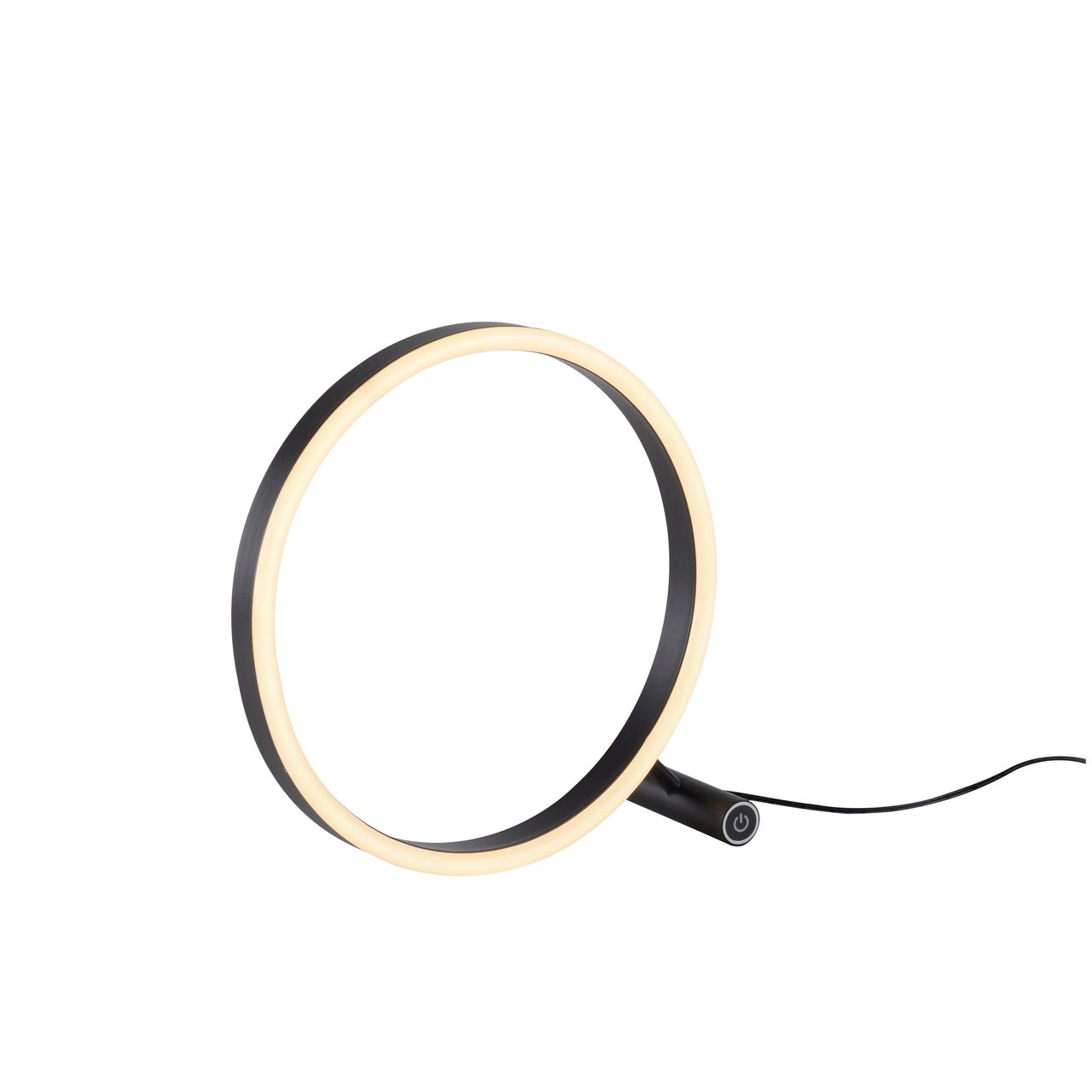 JUST LIGHT LeuchtenDirekt LED Tischleuchte RITUS, 3000 Kelvin, rund, dimmbar über Touchdimmer, Innenleuchte, IP20