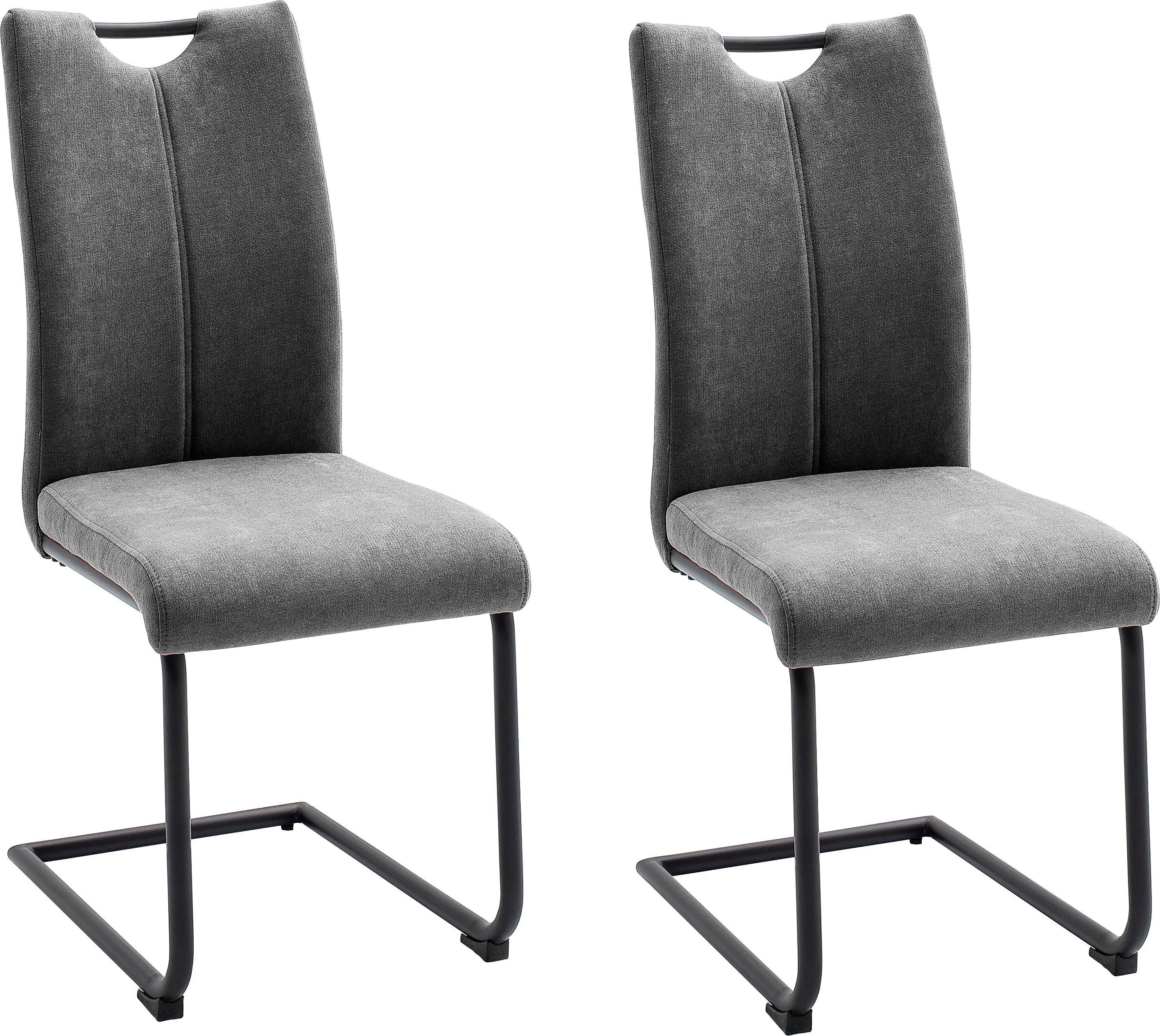 MCA furniture Freischwinger Adana (4 St), 4er-Set mit Stoffbezug, belastbar bis 120 kg