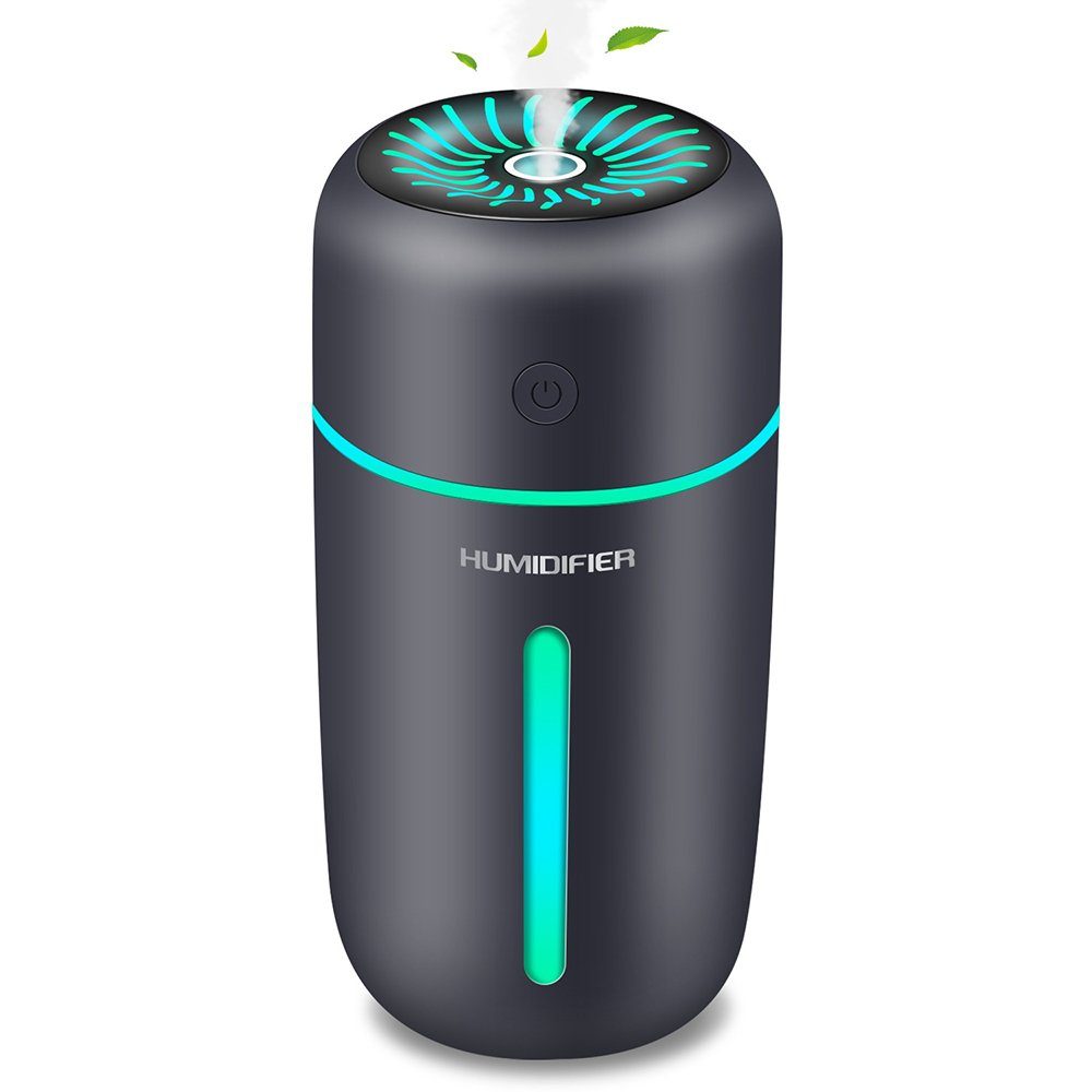 GelldG Luftbefeuchter Mini Luftbefeuchter 300ml, Wiederaufladbarer mit 1200 mAh Batterie