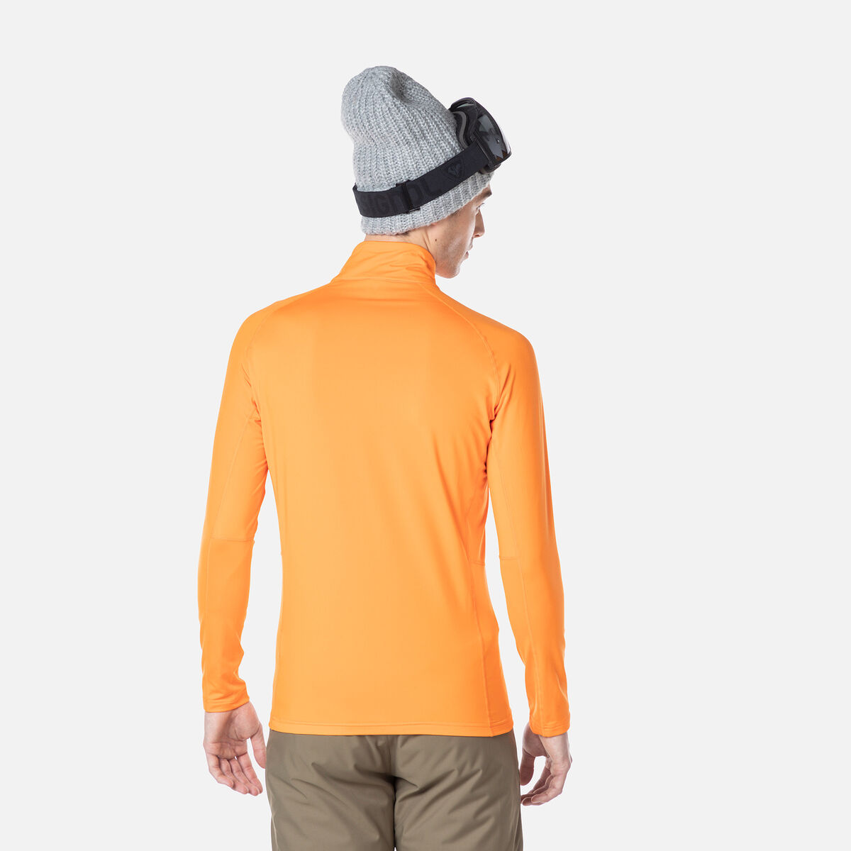 Herren-Baselayer-Oberteil mit halbem Reißverschluss
