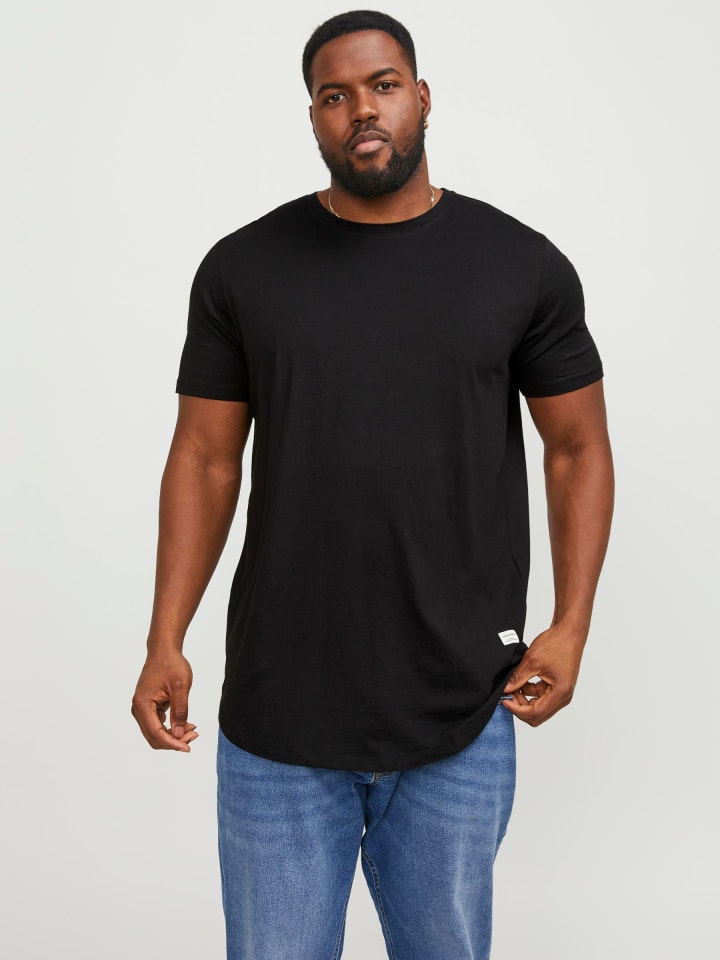 JACK & JONES PLUS T-shirt in Black günstig kaufen