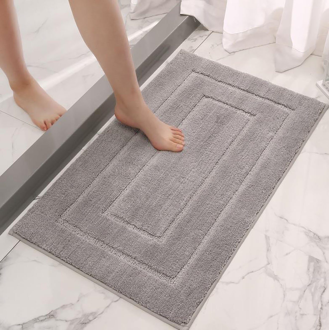 Antirutsch Teppichunterlage Dicke saugfähige Bodenmatte für das Badezimmer, Tapferer Ping