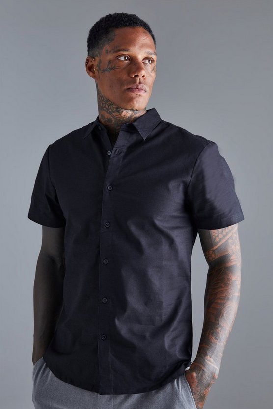 Kurzärmliges Slim-Fit Hemd