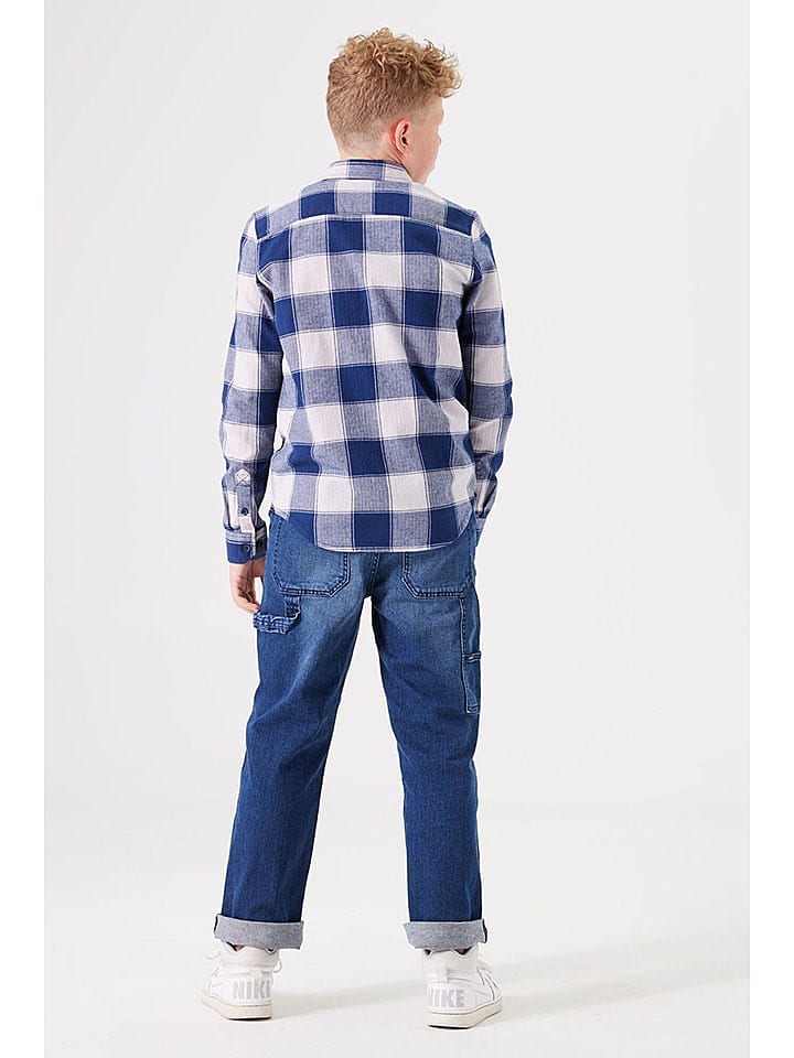 Garcia Hemd - Regular fit - in Dunkelblau/ Weiß günstig kaufen 140/146