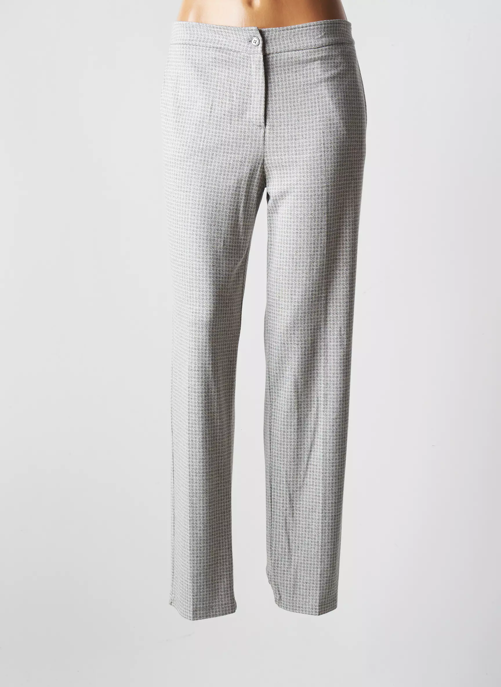 Maria Bellentani Pantalons Droits Femme couleur gris