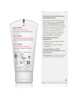lavera Basis sensitiv Reichhaltige Feuchtigkeitscreme Tagescreme-50 ml