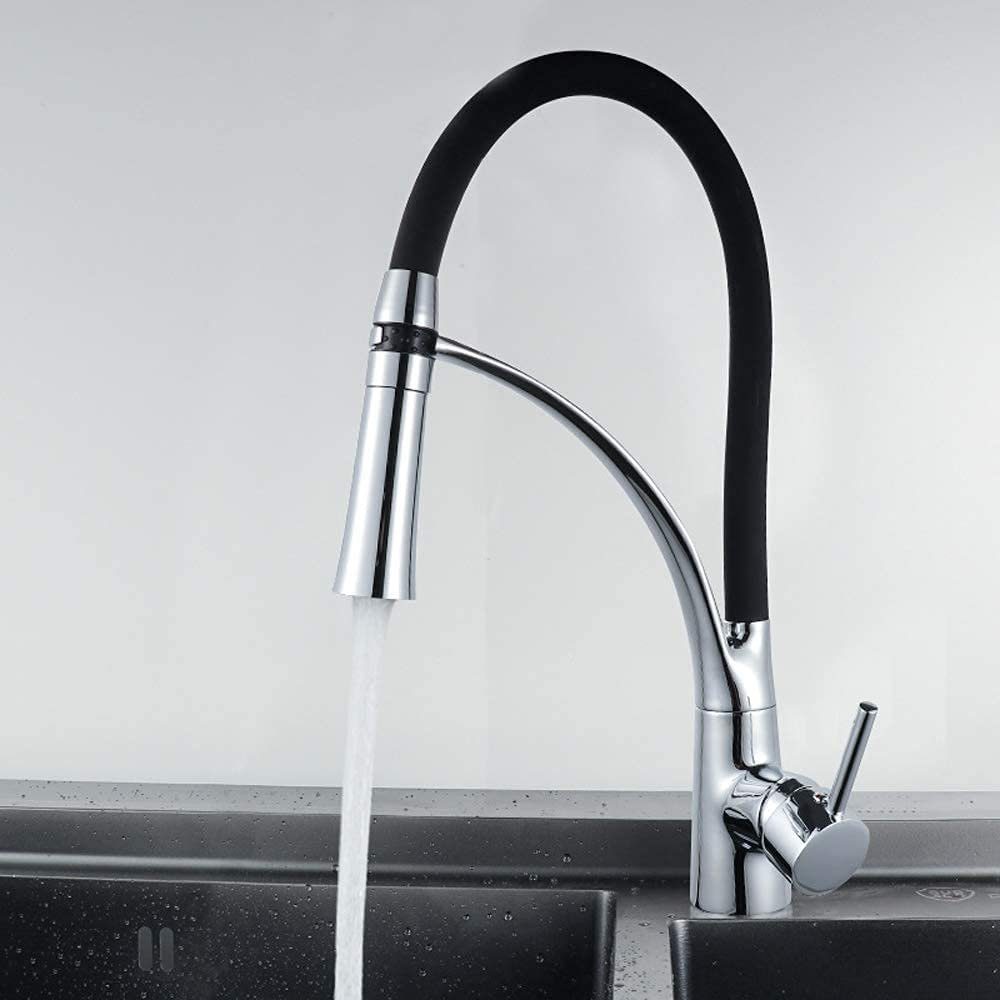 XIIW Waschbeckenbrause Wasserhahn Küche Küchenarmatur Brause Armatur Mischbatterie Hochdruck (Höhe: 425mm) Spültischarmatur 360° Schwenkbar, mit Herunterziehen