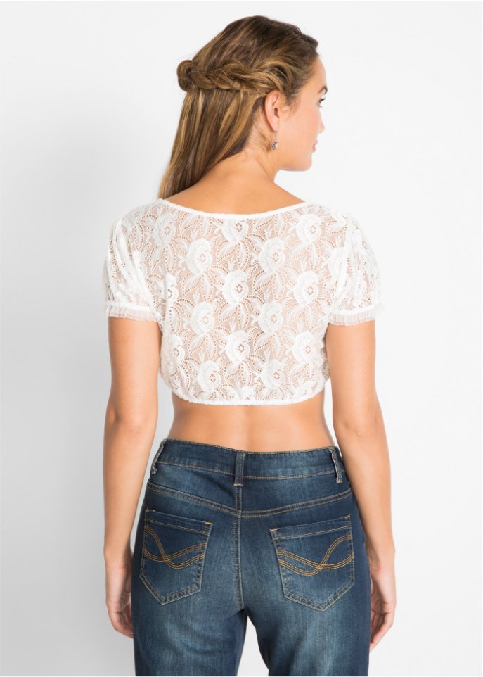 Dirndlbluse aus Spitze