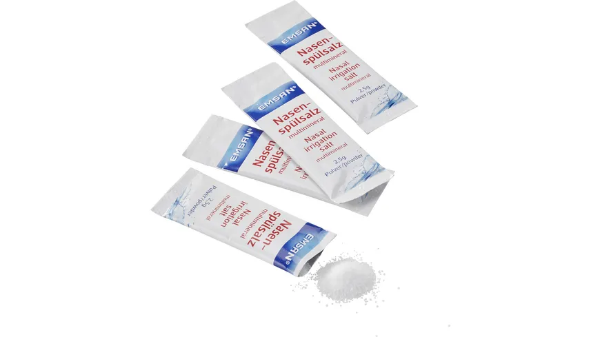 Emsan Nasendusche Komplett-Set + 10 Beutel Nasenspülsalz