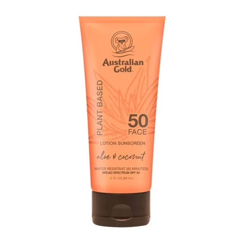 Protetor solar facial Australian Gold à base de plantas FPS 50 88 ml
