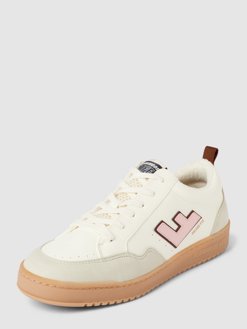 Sneaker mit Label-Detail Modell 'ROLAND' in weiß