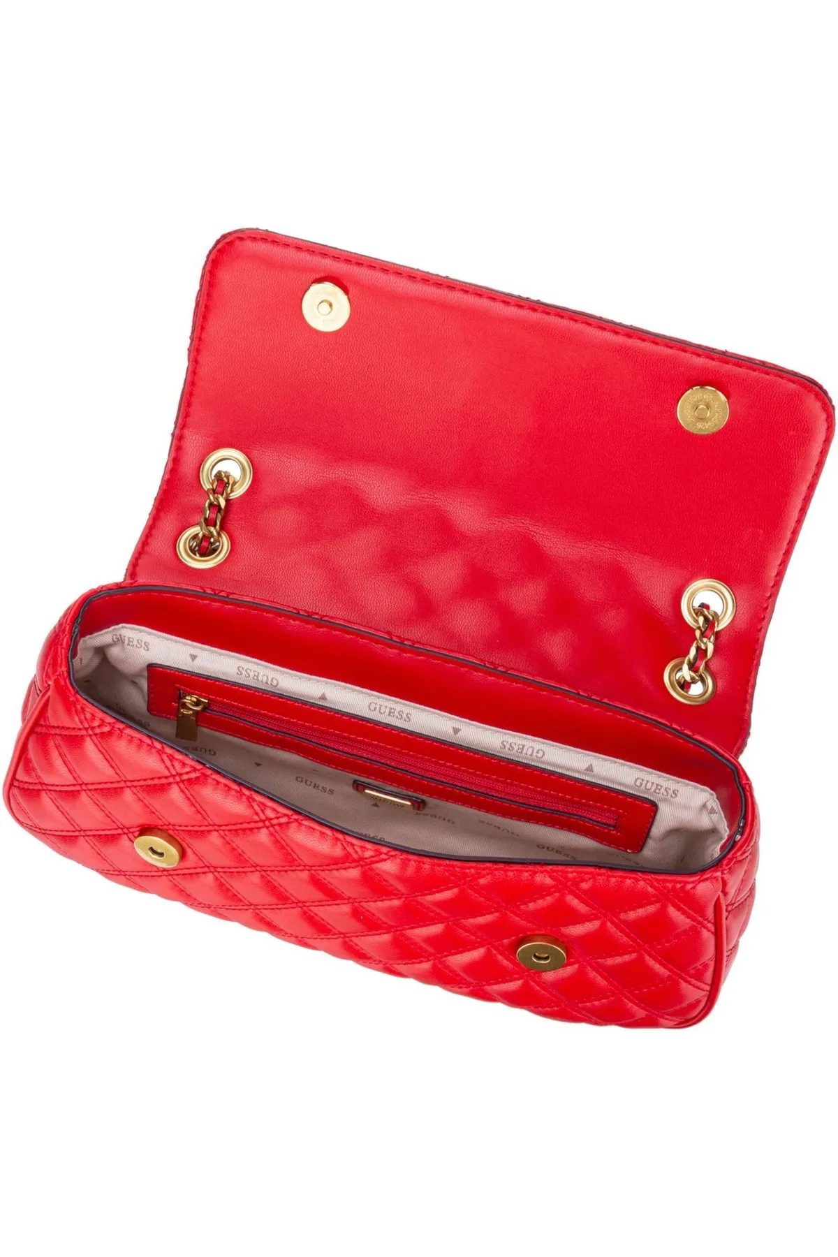 Guess  Handtasche - Rot - Unifarben