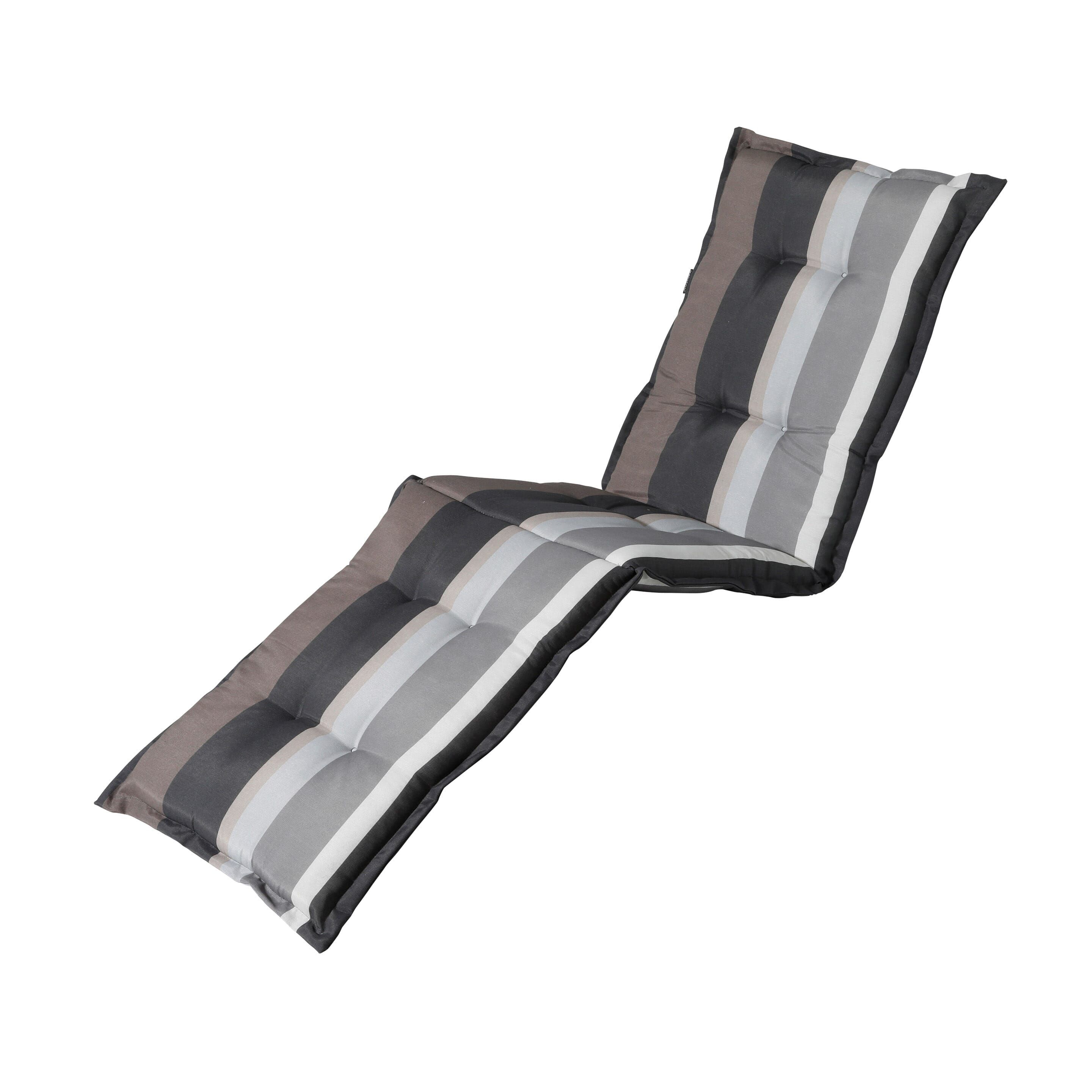 Madison Stripe Grey 200x65 Liegekissen
