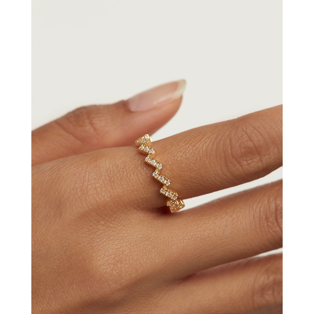 P D Paola Bague pour femme 925 Argent or Bague