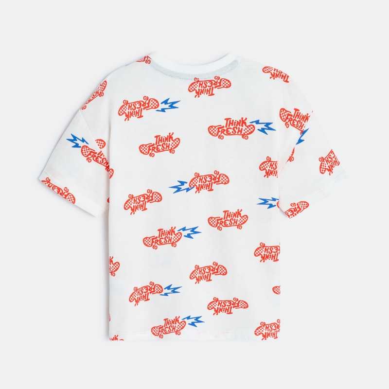 T-shirt bébé garçon skateboard beige Catimini