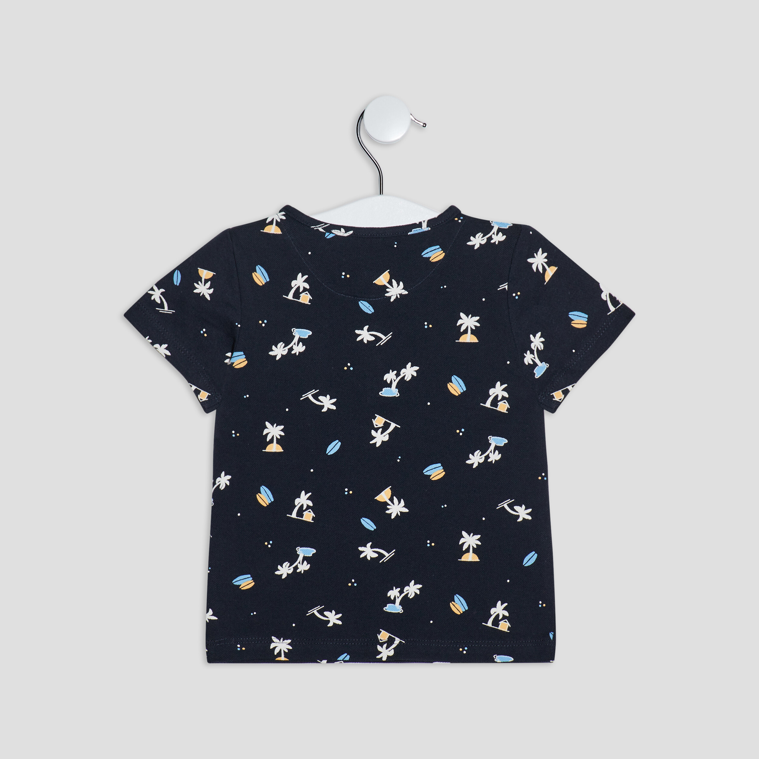 T-shirt manches courtes Creeks bleu marine bébé garçon | La Halle