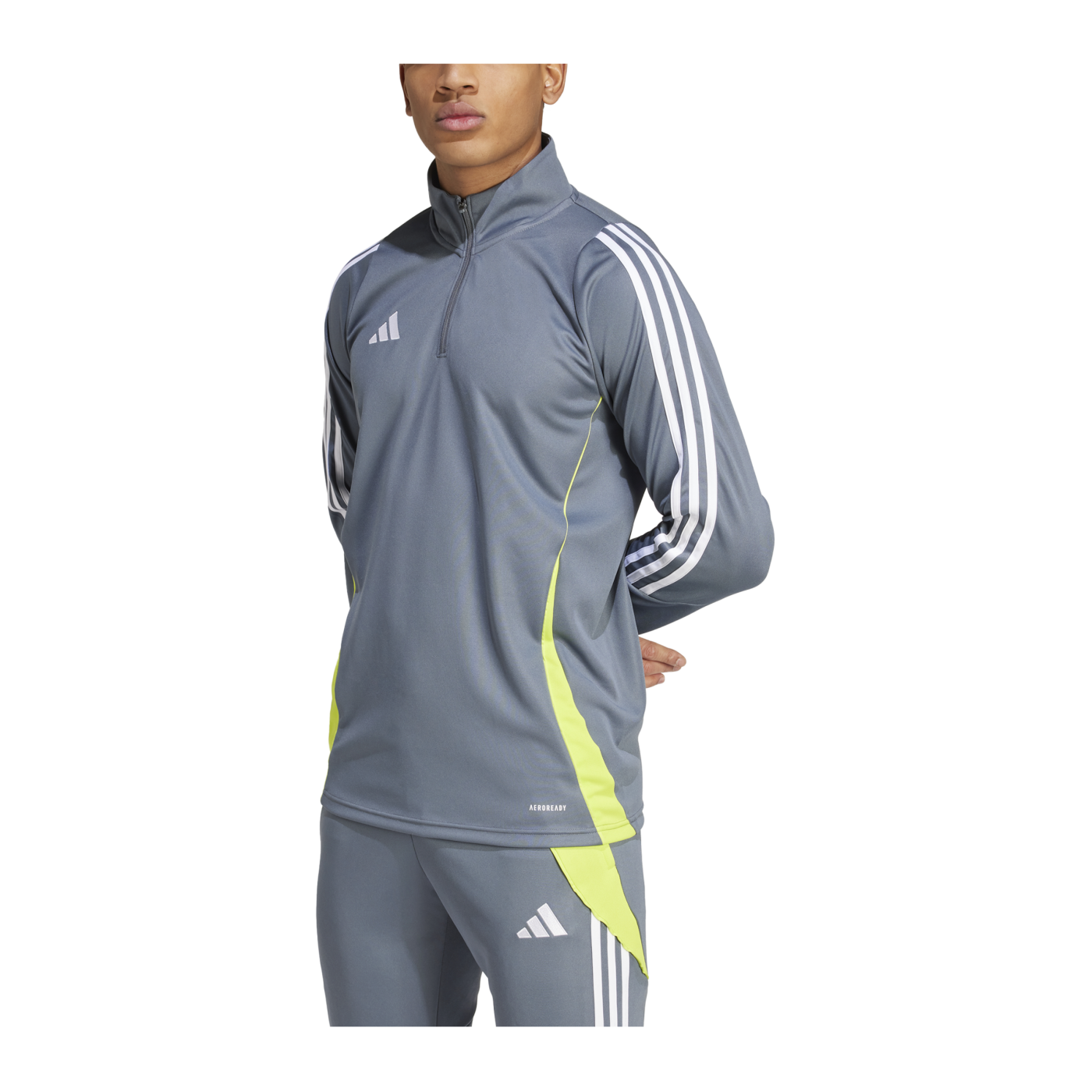 adidas Tiro 24 Trainingstop Grau Gelb