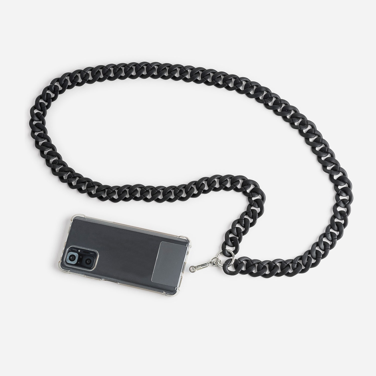 Chaîne bijou TEXTO noire mate pour téléphone portable