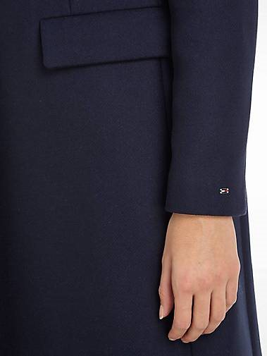 TOMMY HILFIGER Damen Mantel mit Wolle und Kaschmir WOOL BLEND CLASSIC COAT