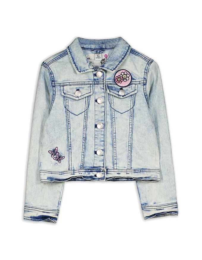 Jeansjacke - Stickereien