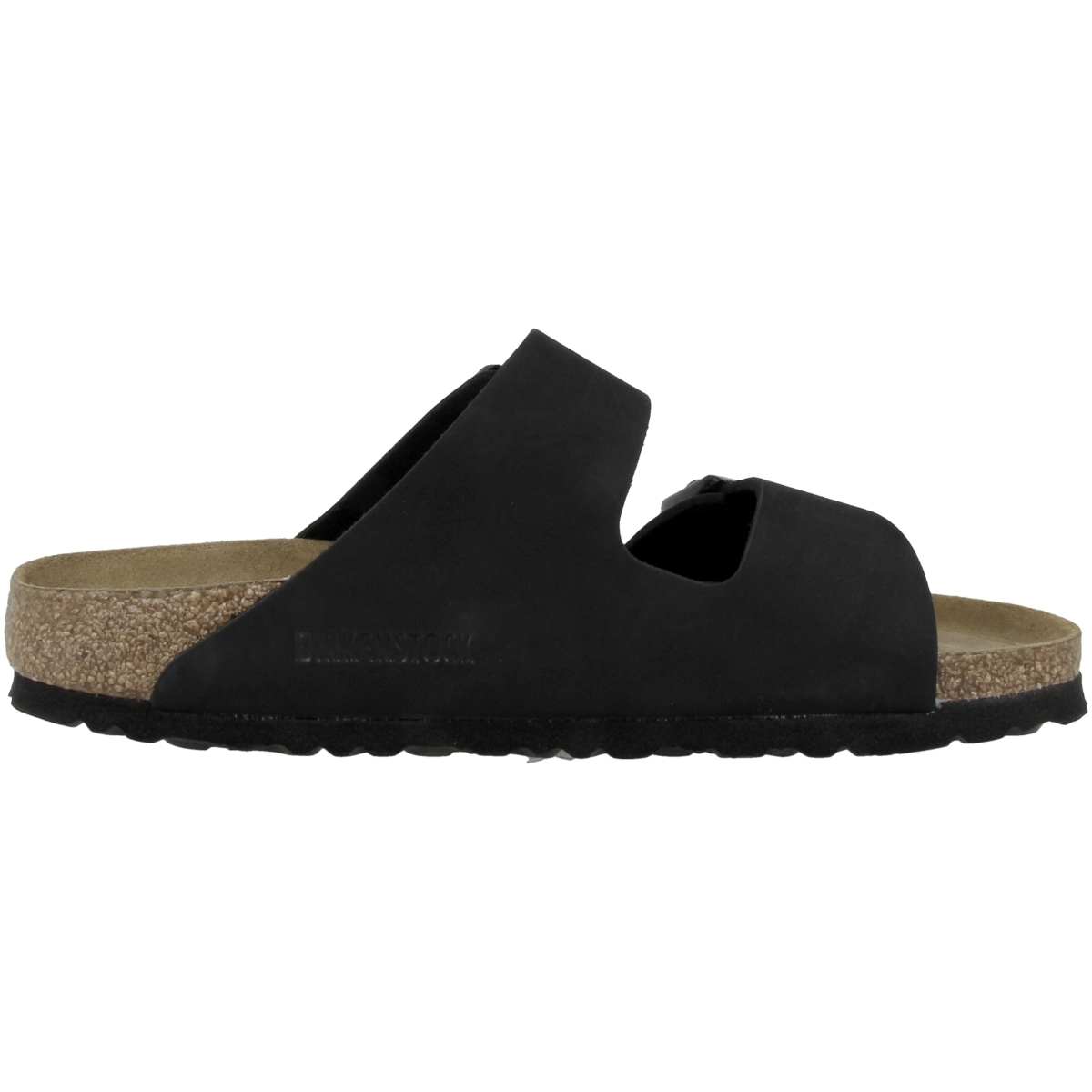 Birkenstock Arizona SFB Nubukleder normal Sandale schwarz