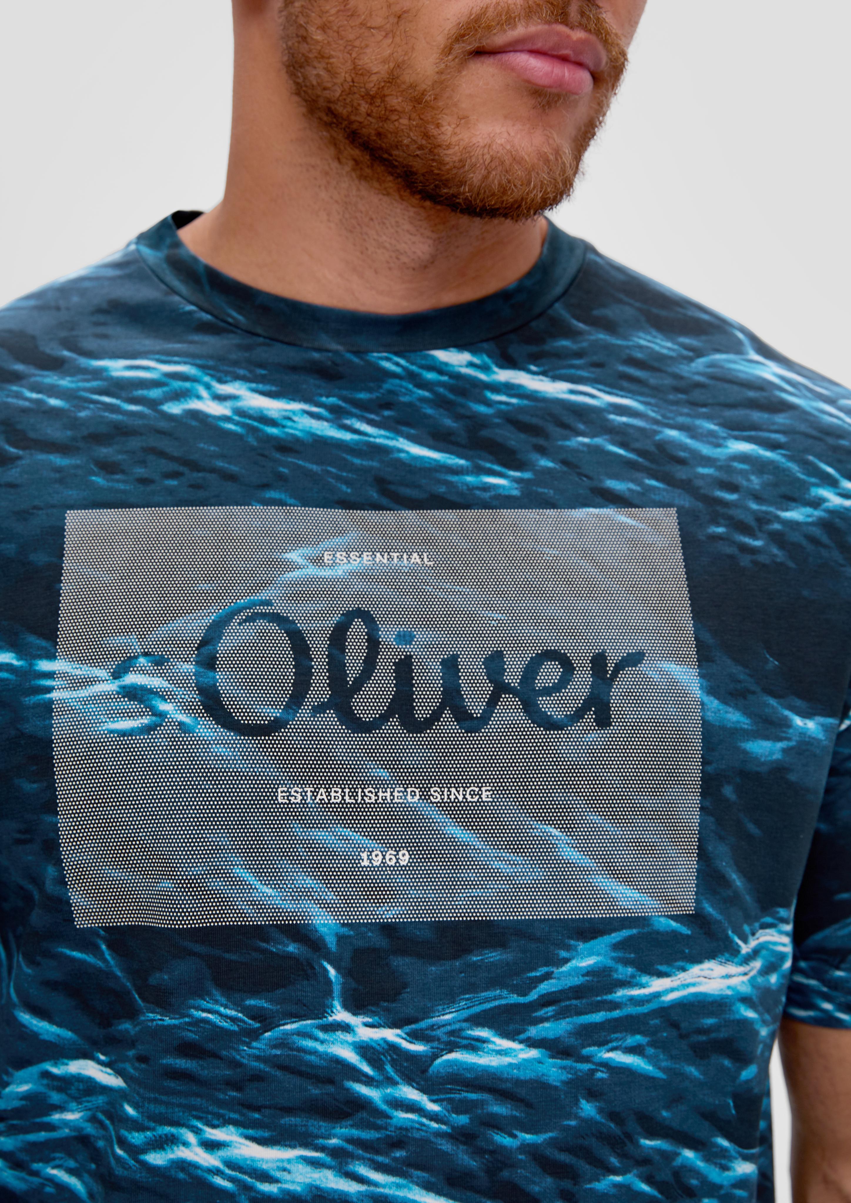 T-Shirt aus Baumwollstretch  2139667-69F1