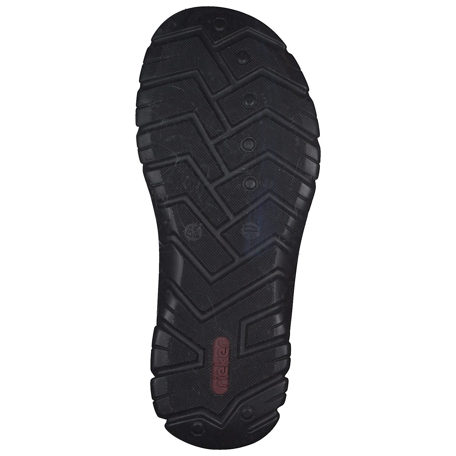 Rieker 26752, Klassische Sandalen, Herren, cenere/black/schwarz
