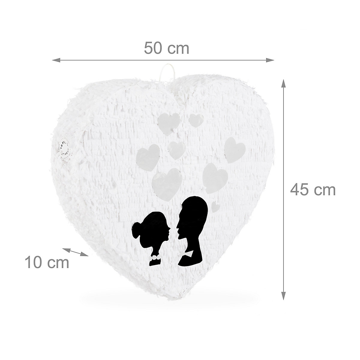 3 tlg. Pinata Set Hochzeit