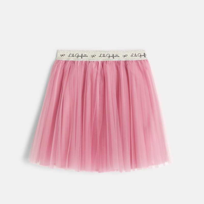 Jupon court en tulle rose fille Lili Gaufrette