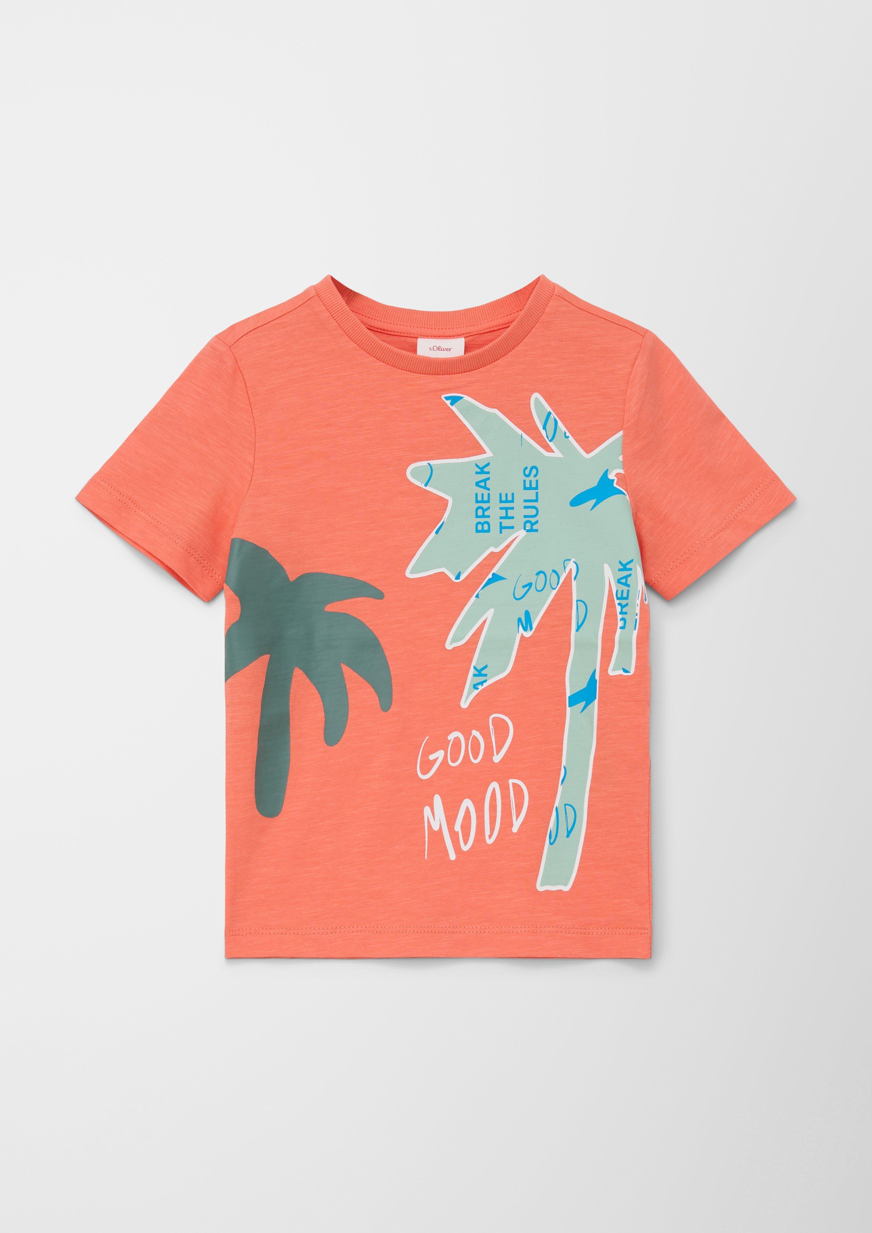 Baumwollshirt mit Print  2130690-2350