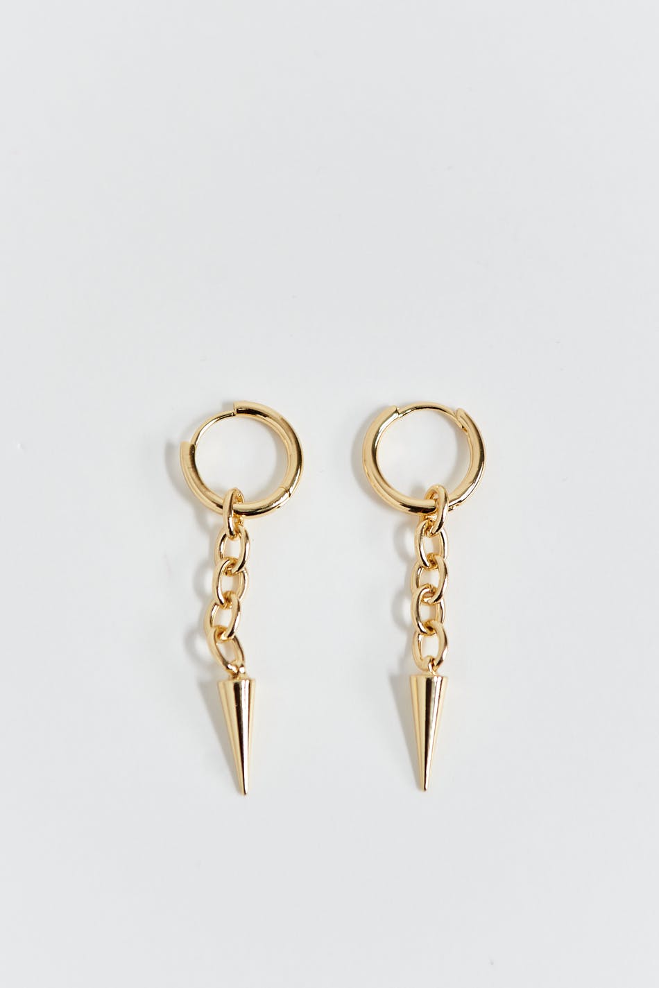 Spike chain earrings