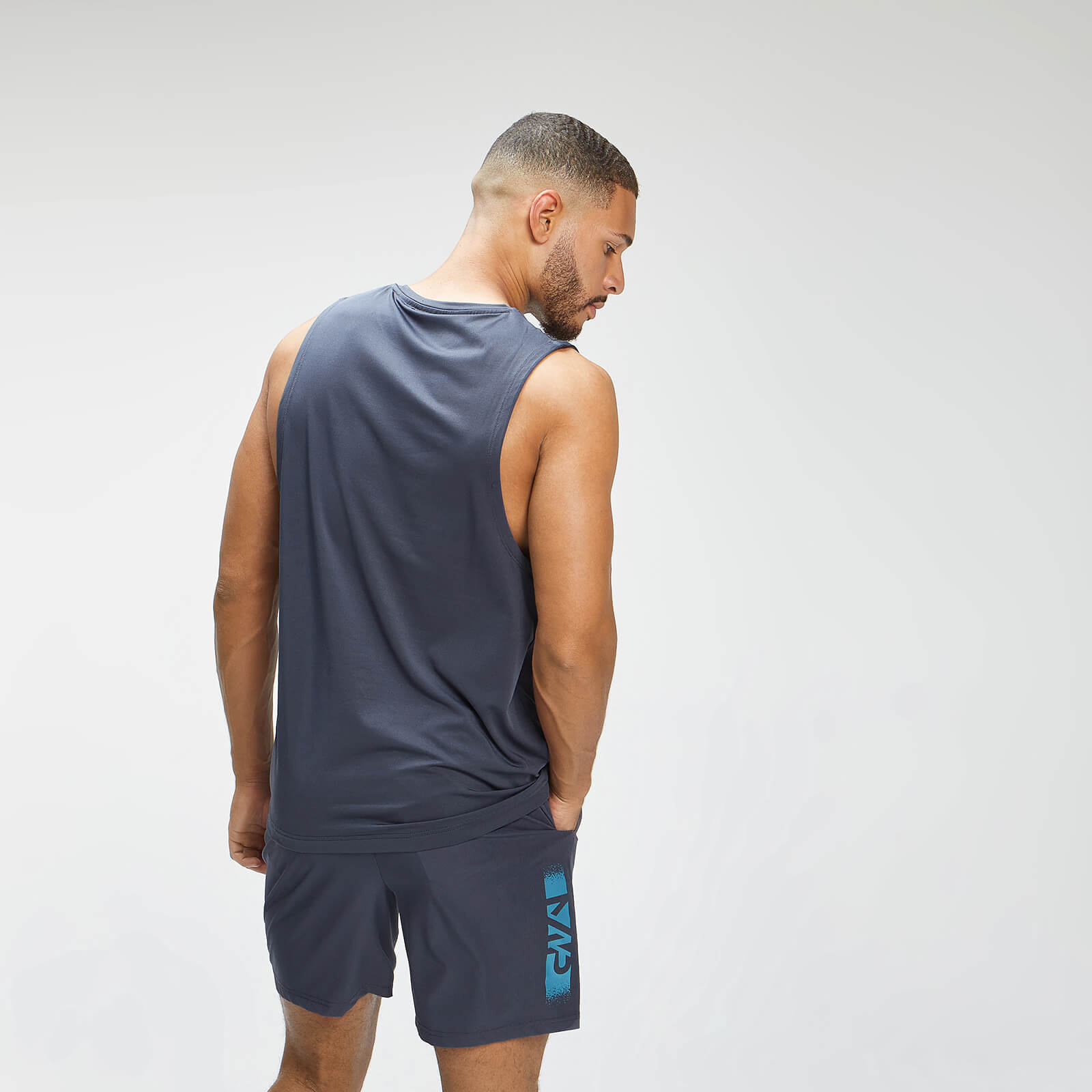 Débardeur d’entraînement à imprimé graffiti MP Graphic Training pour hommes – Anthracite