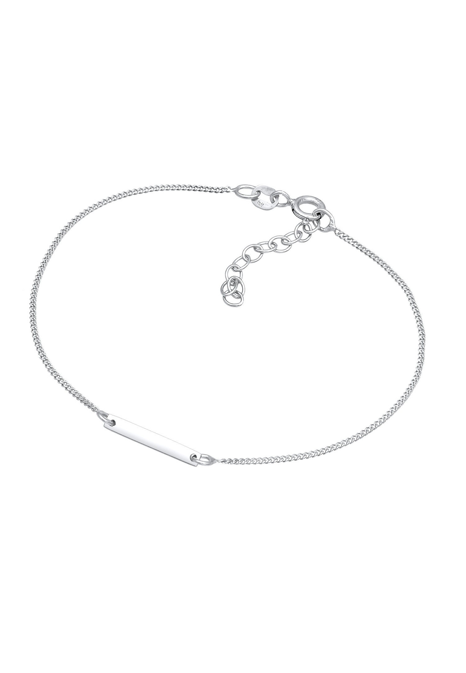Elli Women's Simple Personalized Engravable Plaque in 925 Sterling Silver
