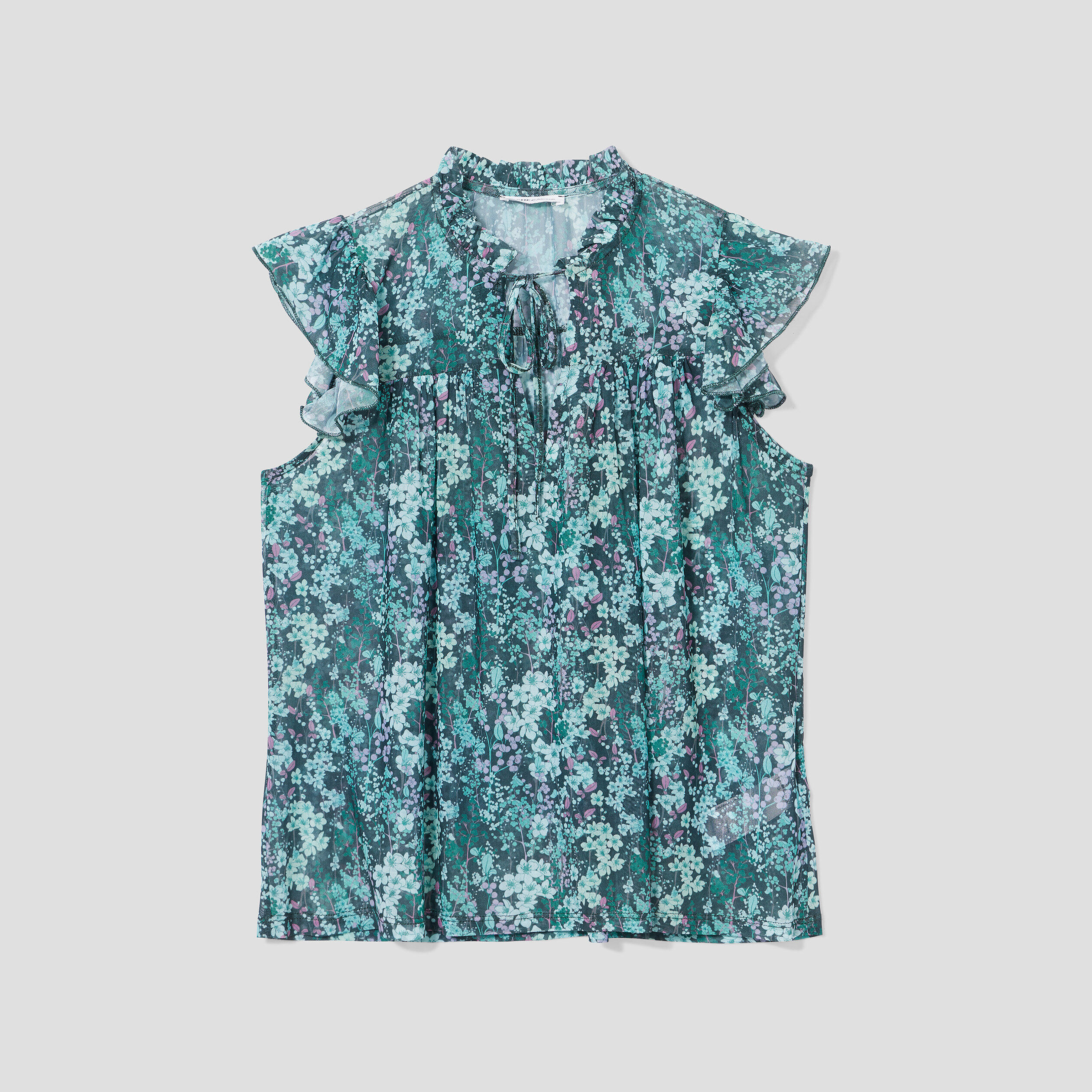 Blouse manches courtes vert foncé femme | Cache Cache