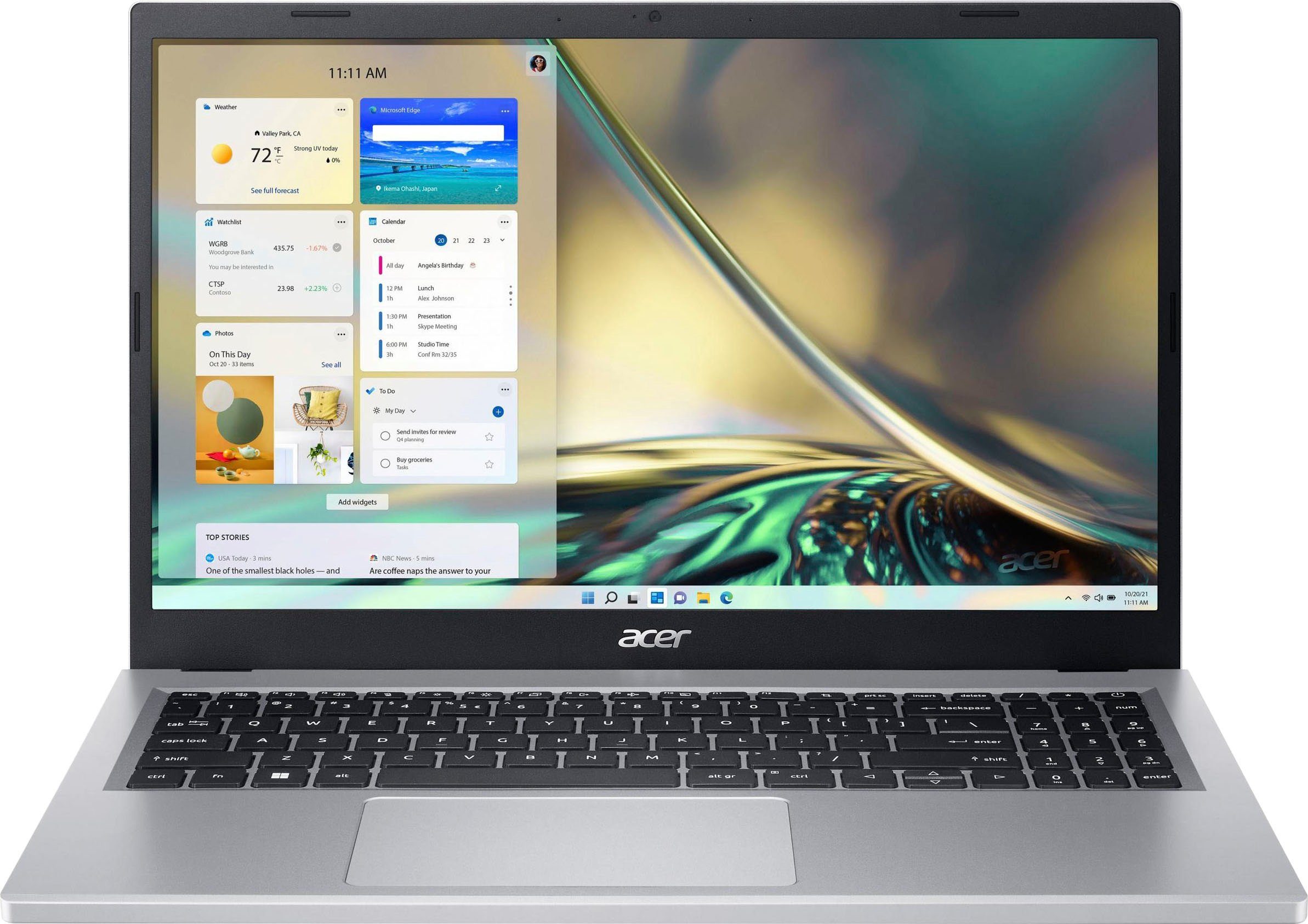 Acer Aspire 3 A315-24P-R4YP Notebook (39,62 cm/15,6 Zoll, AMD Ryzen 5 7520U, Radeon Graphics, 512 GB SSD)