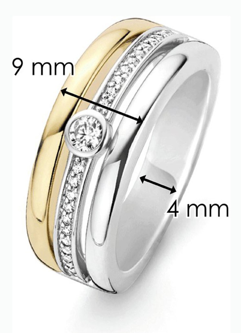 I FEEL YOU - Inel Milano acoperit cu zirconiu cubic 12094ZY