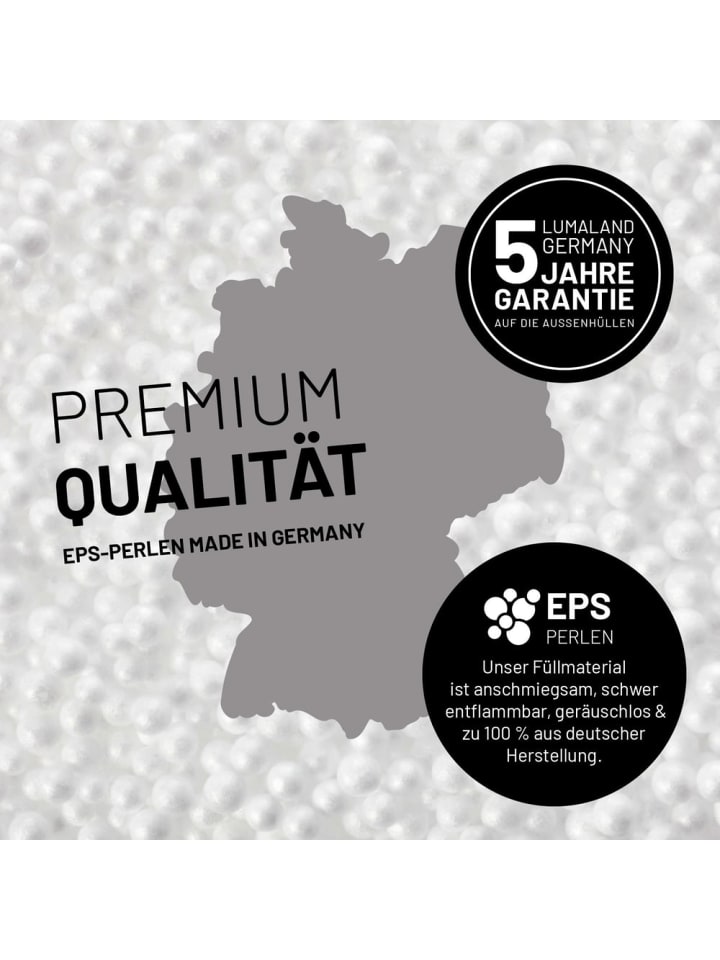 Lumaland LUMALAND Sitzsack-Sofa Ecke - Kombinierbar mit Modularem System - 340 L - Senfge günstig kaufen onesize