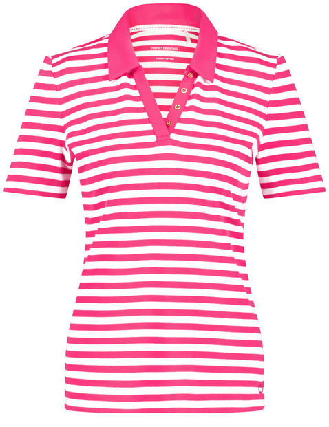 Gestreiftes Poloshirt aus nachhaltiger Baumwolle