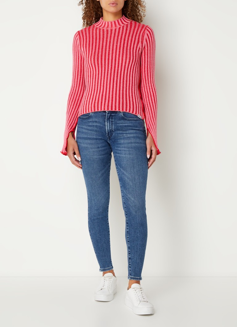 Maglia a coste Soverie di HUGO BOSS con stampa a righe