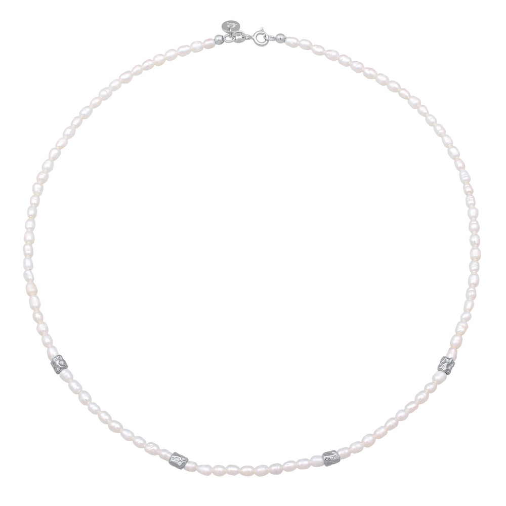 Elli PREMIUM Elli PREMIUM Collier Femmes Perles Basique avec perles d'eau douce en argent ster collier
