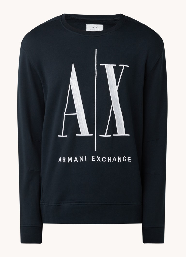 Maglione Armani Exchange con logo ricamato
