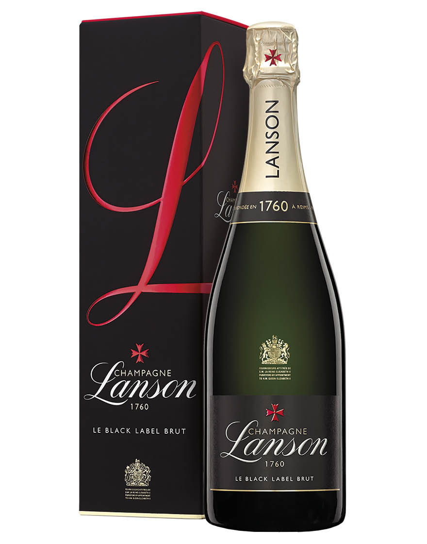Champagne AOC Brut Black Label Lanson 0,75 ℓ, En Étui